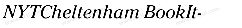 NYTCheltenham BookIt字体转换